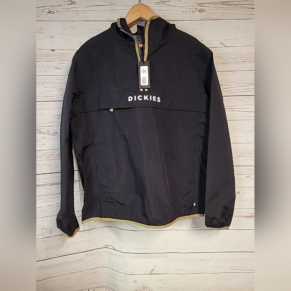 NWT Dickies Men's XS pacific packable jacket‎ windbreaker pullover black
